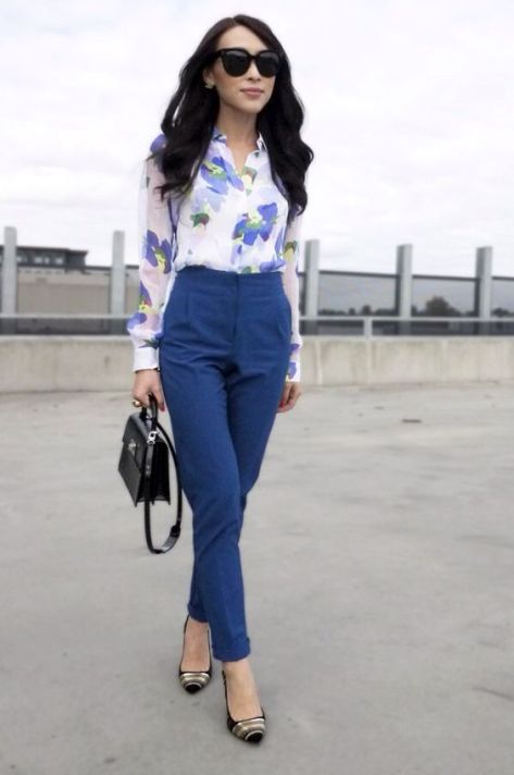 blue floral