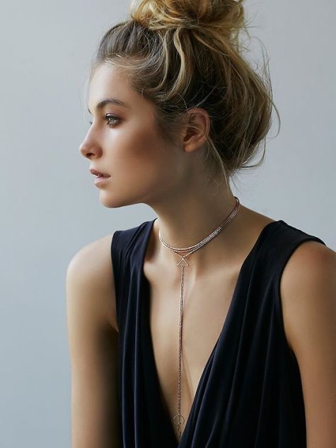 mixed metal choker