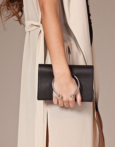 septum silver clutch